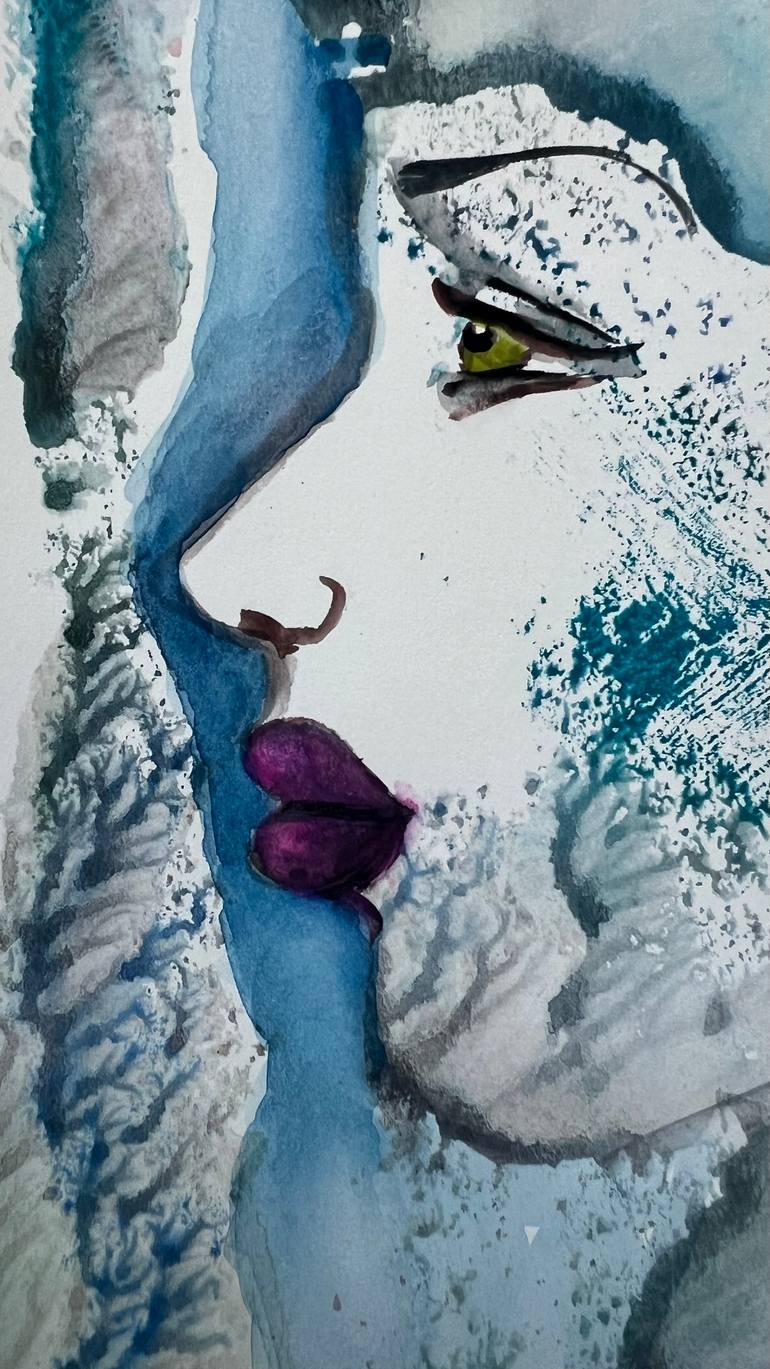 Original Abstract Women Painting by Katerina Anchugova