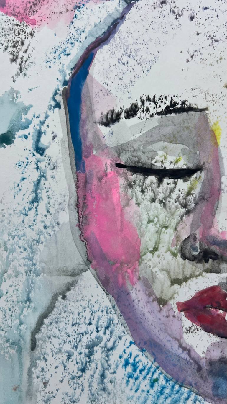 Original Abstract Women Painting by Katerina Anchugova