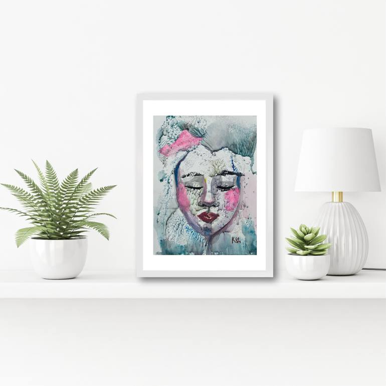 Original Abstract Women Painting by Katerina Anchugova