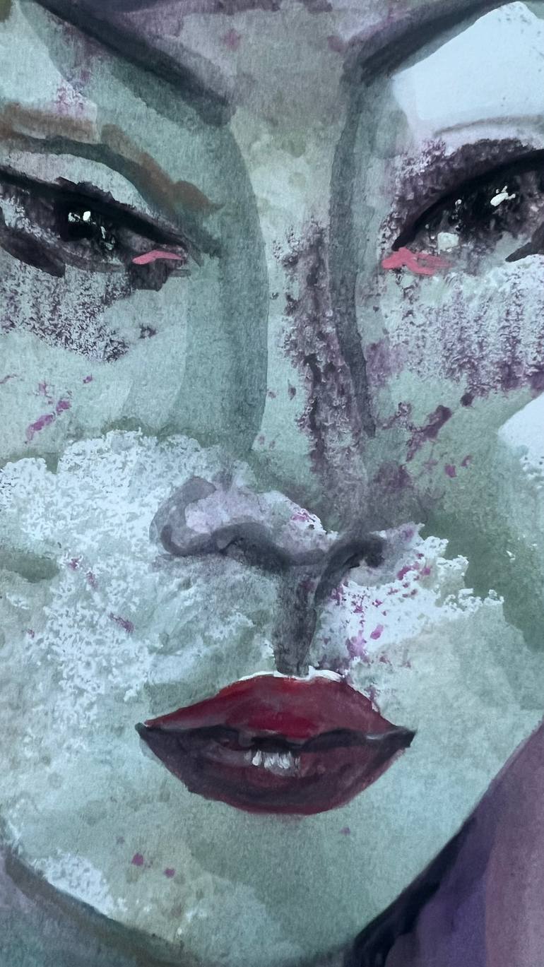 Original Abstract Women Painting by Katerina Anchugova