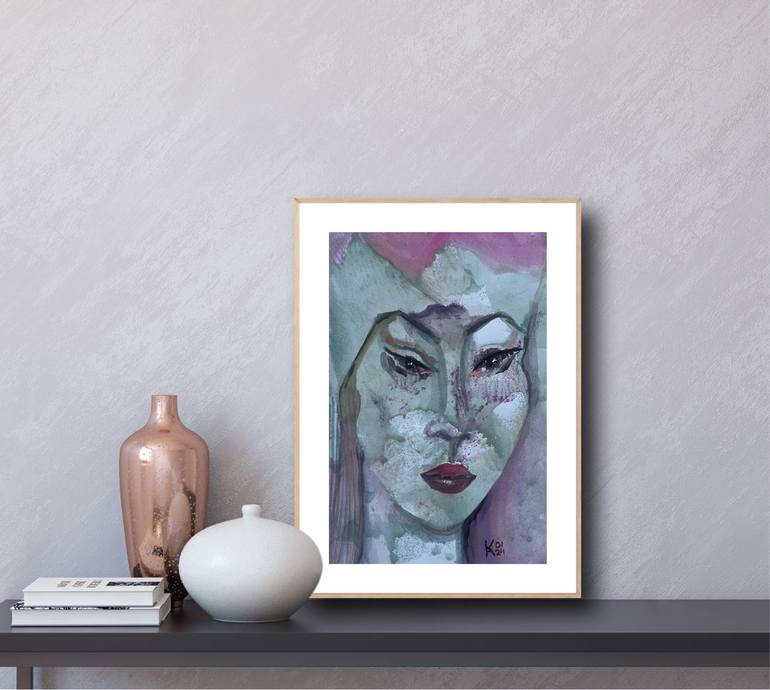 Original Abstract Women Painting by Katerina Anchugova