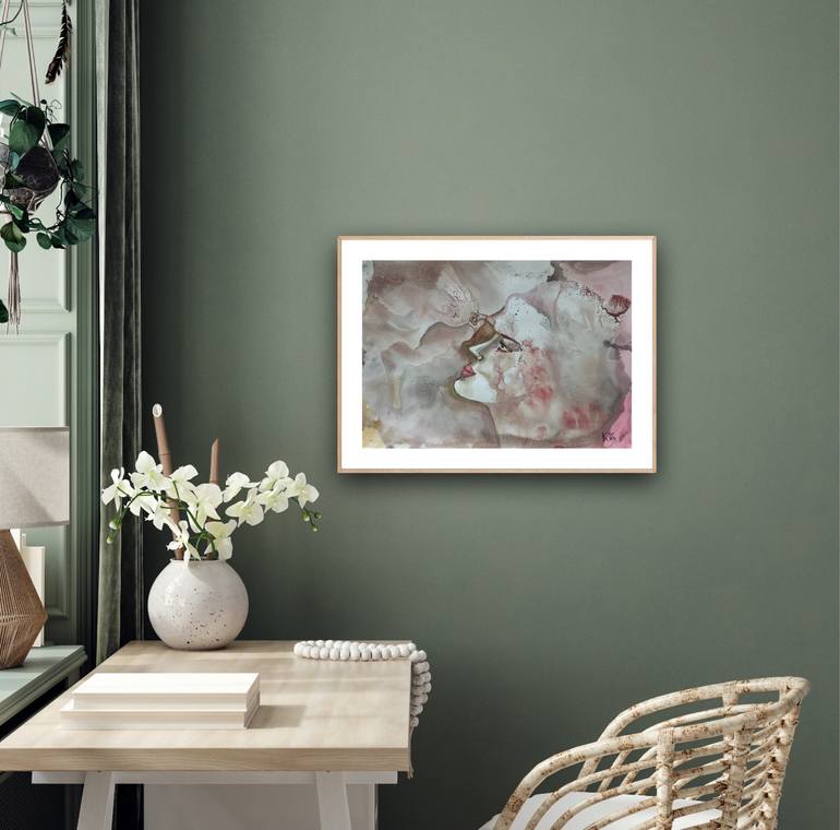 Original Abstract Women Painting by Katerina Anchugova