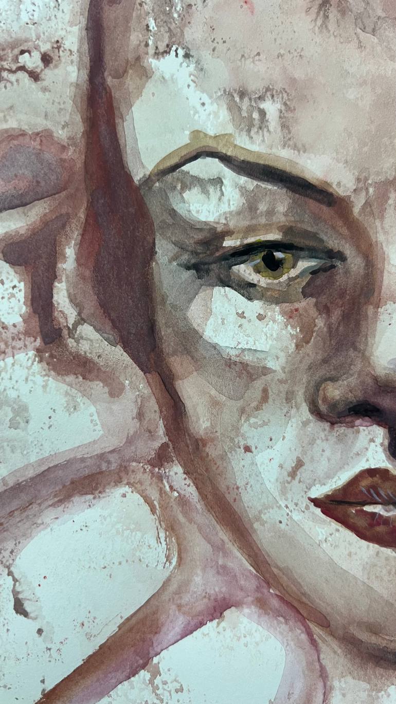Original Abstract Women Painting by Katerina Anchugova