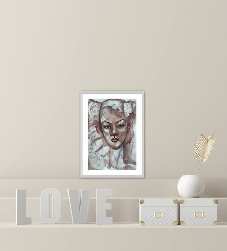 Original Abstract Women Painting by Katerina Anchugova