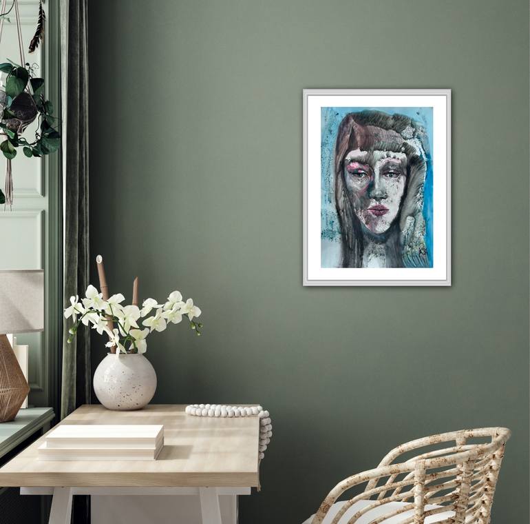 Original Abstract Women Painting by Katerina Anchugova