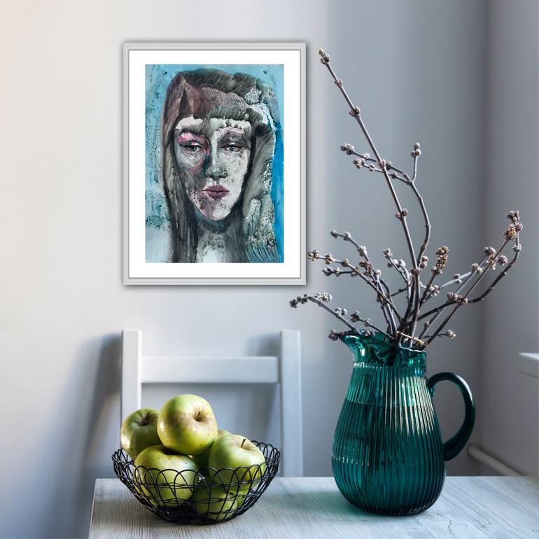 Original Abstract Women Painting by Katerina Anchugova