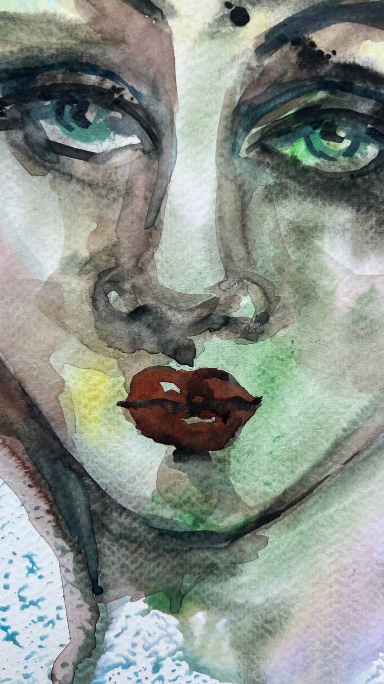 Original Abstract Women Painting by Katerina Anchugova