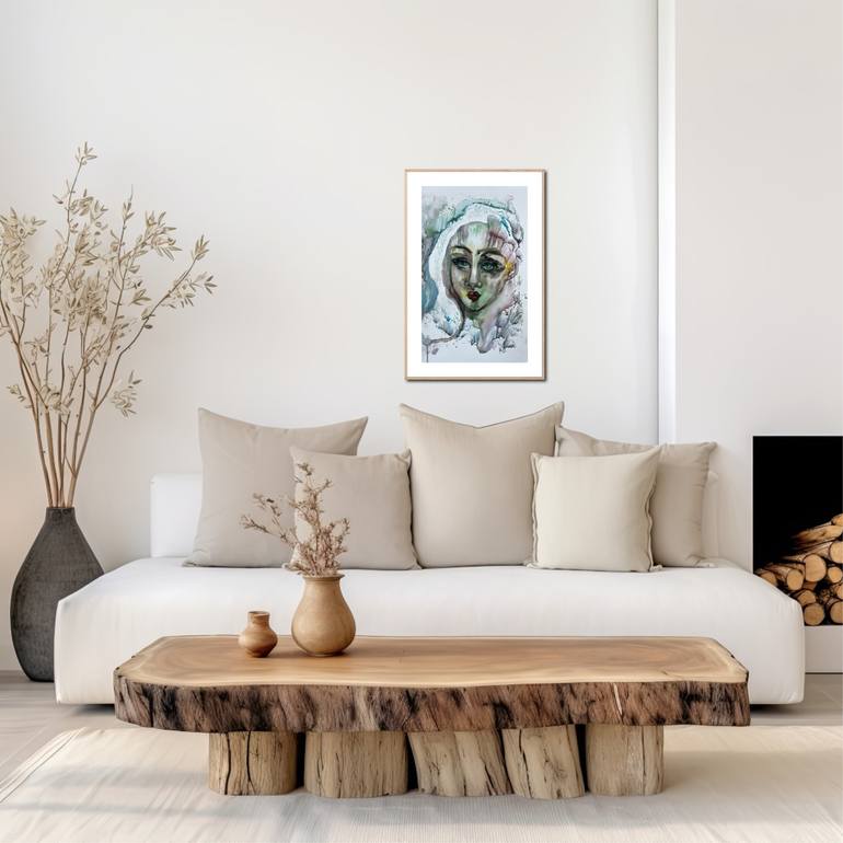 Original Abstract Women Painting by Katerina Anchugova