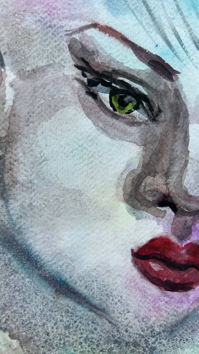 Original Abstract Expressionism Women Painting by Katerina Anchugova