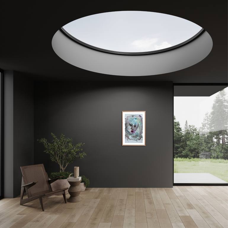 Original Abstract Expressionism Women Painting by Katerina Anchugova