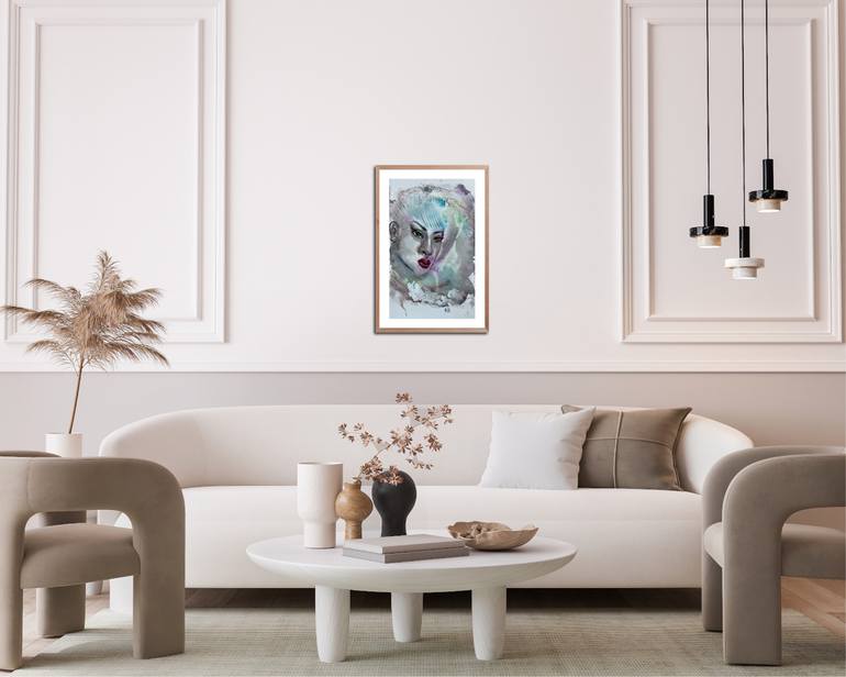 Original Abstract Expressionism Women Painting by Katerina Anchugova