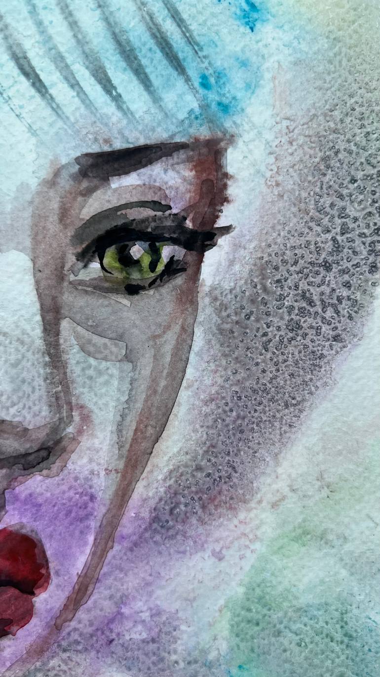 Original Abstract Expressionism Women Painting by Katerina Anchugova