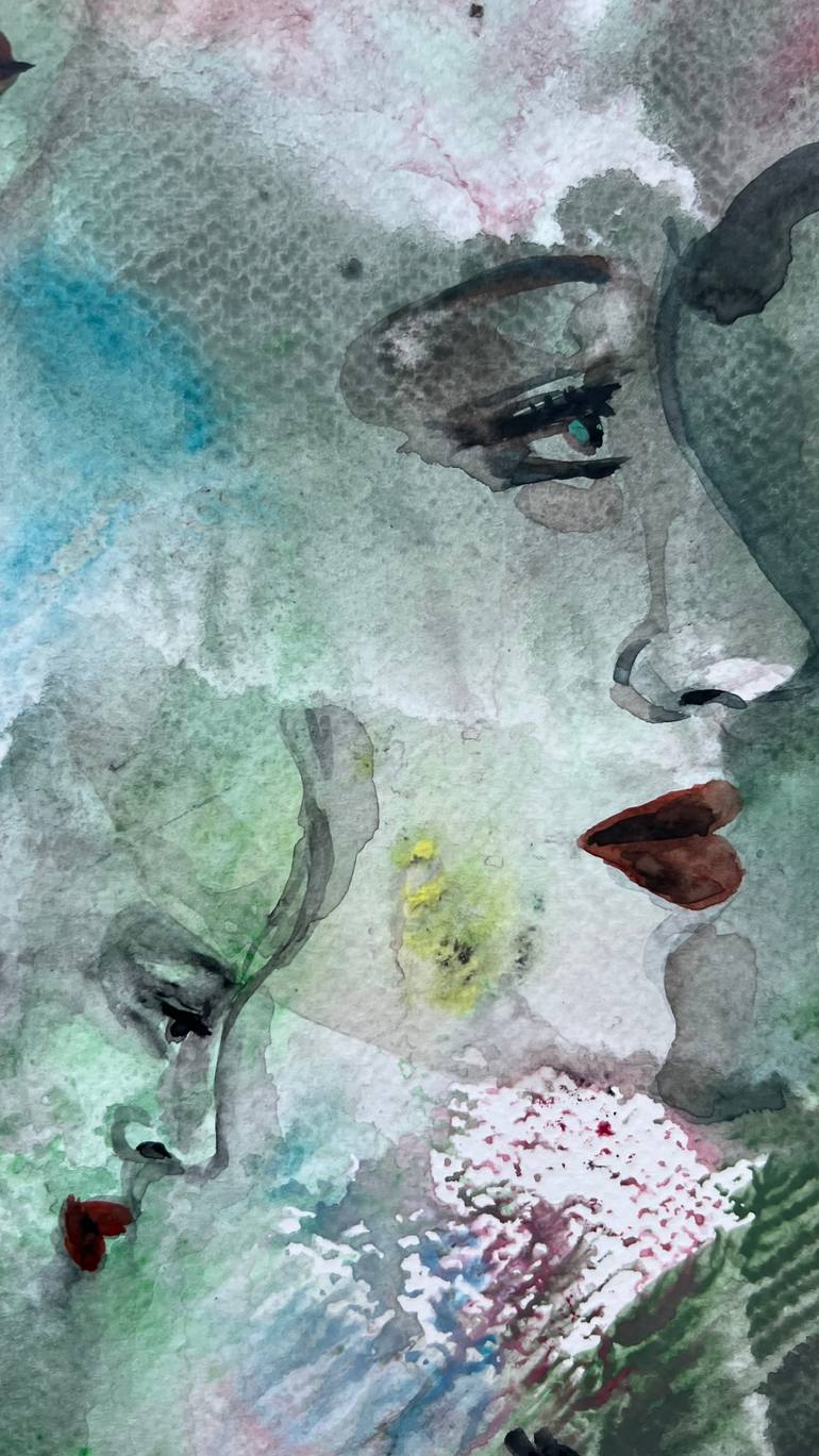 Original Abstract Women Painting by Katerina Anchugova