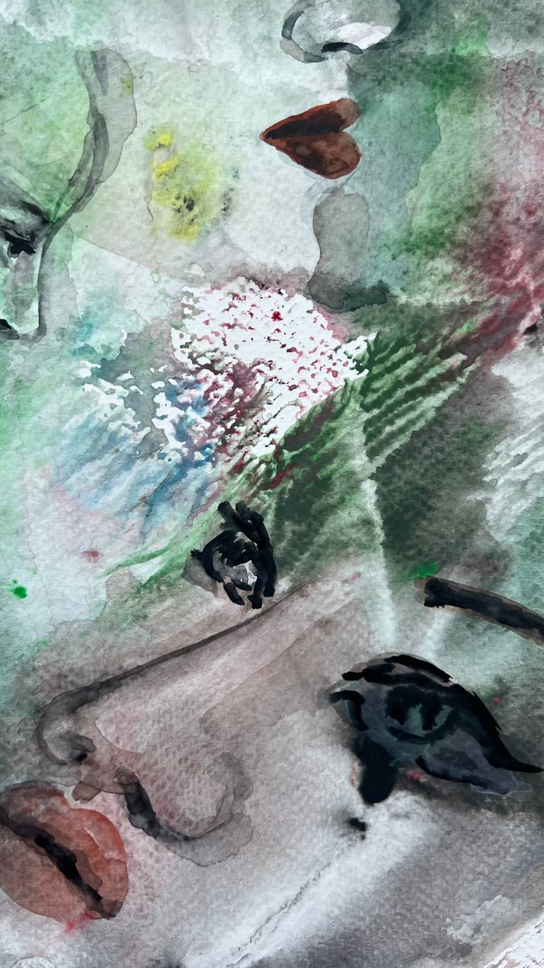 Original Abstract Women Painting by Katerina Anchugova