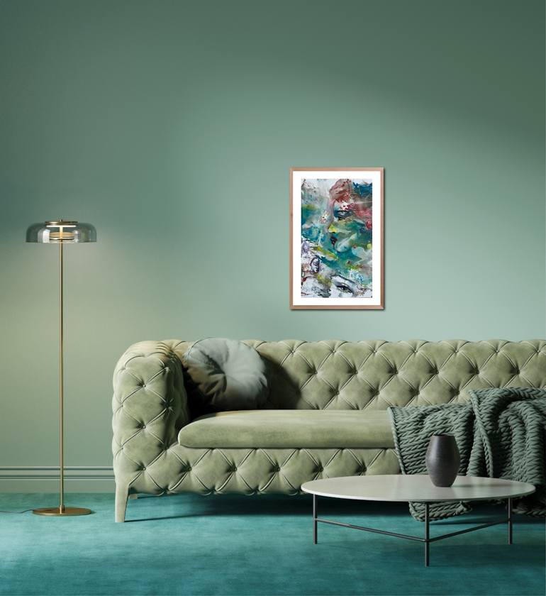 Original Abstract Women Painting by Katerina Anchugova