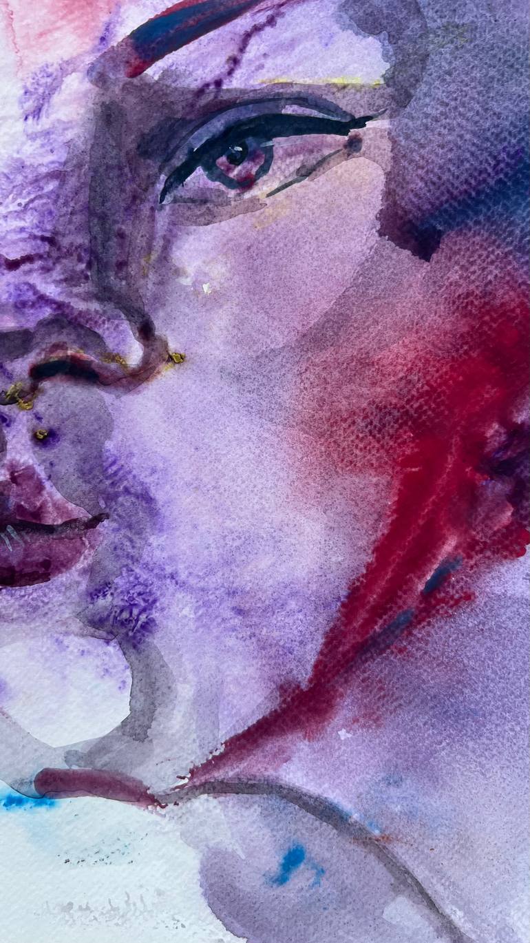 Original Abstract Expressionism Women Painting by Katerina Anchugova