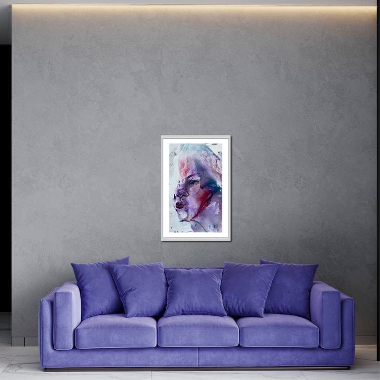 Original Abstract Expressionism Women Painting by Katerina Anchugova