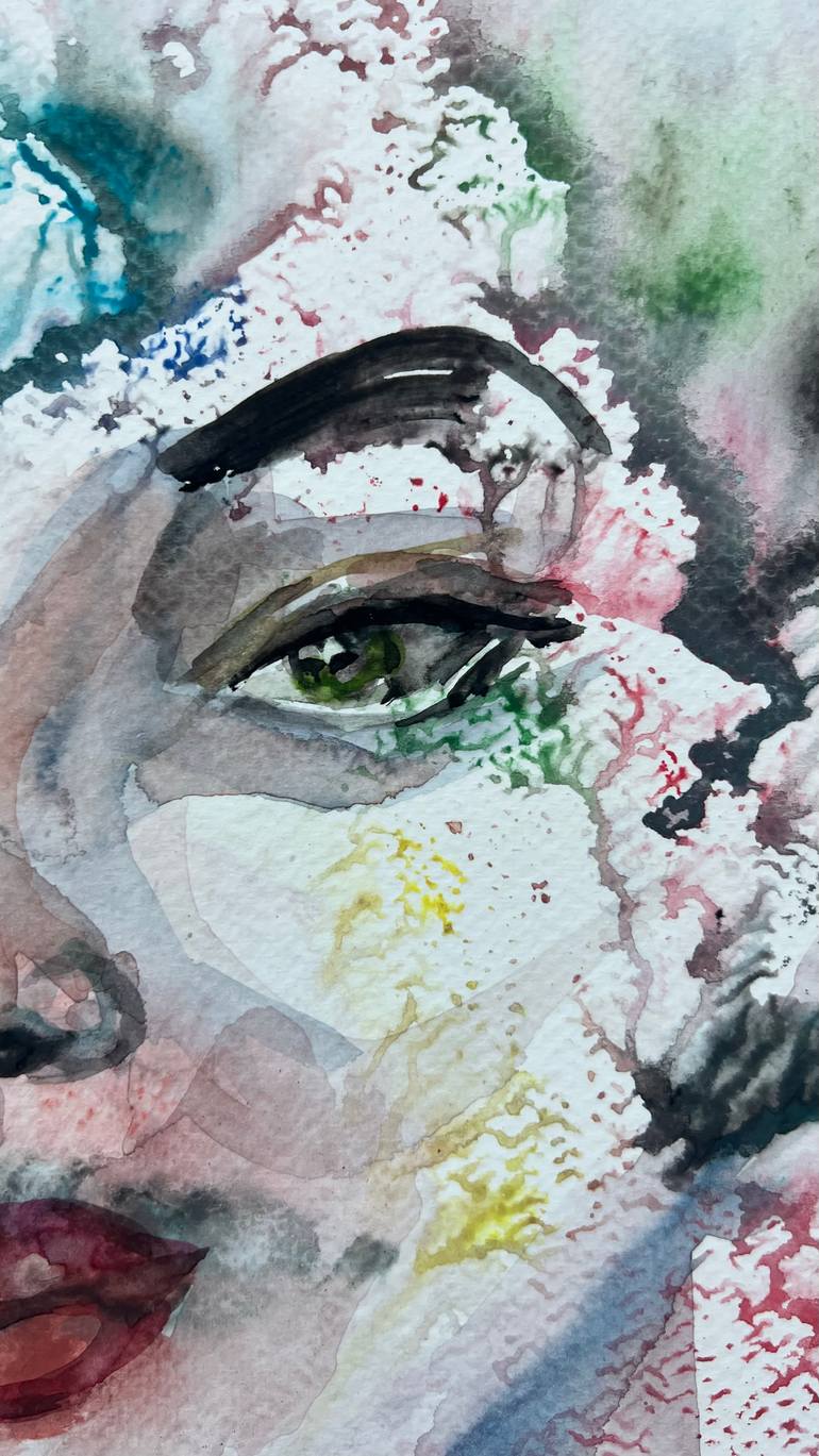 Original Abstract Women Painting by Katerina Anchugova