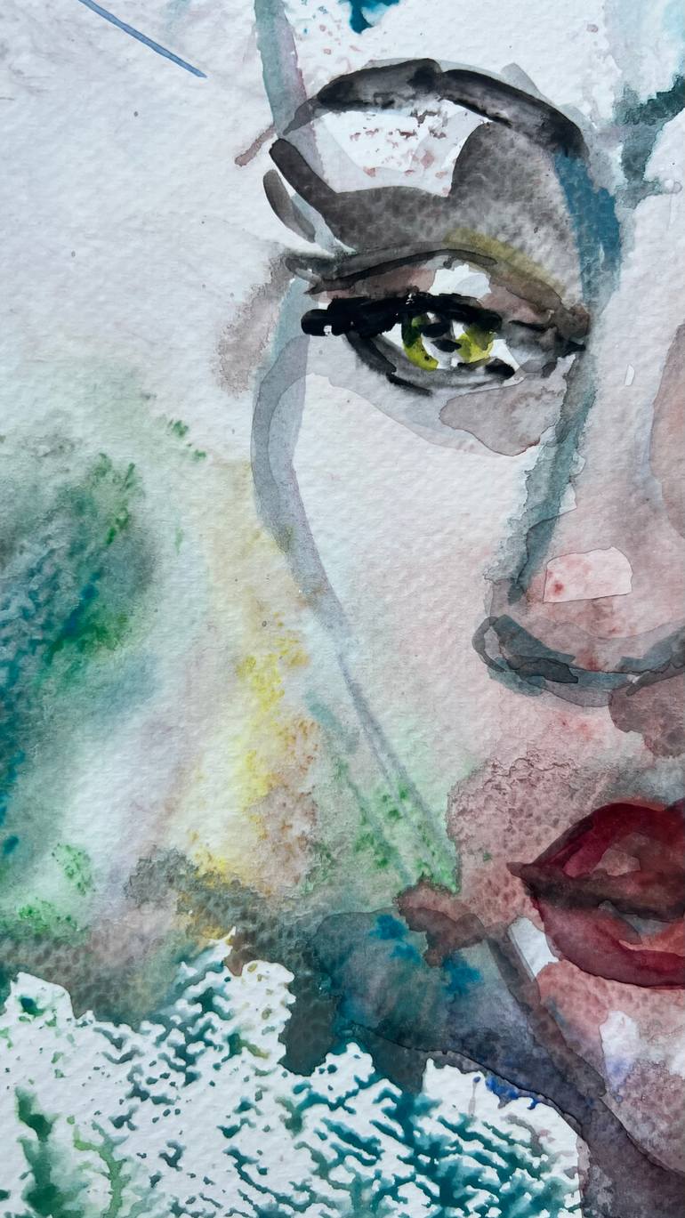 Original Abstract Women Painting by Katerina Anchugova