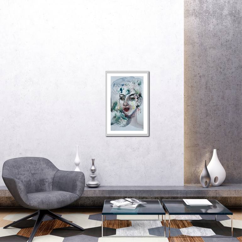 Original Abstract Women Painting by Katerina Anchugova