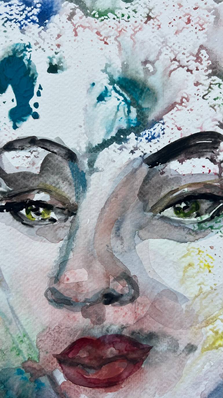 Original Abstract Women Painting by Katerina Anchugova