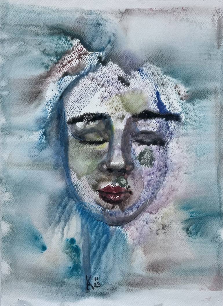 Print of Abstract Expressionism Women Paintings by Katerina Anchugova