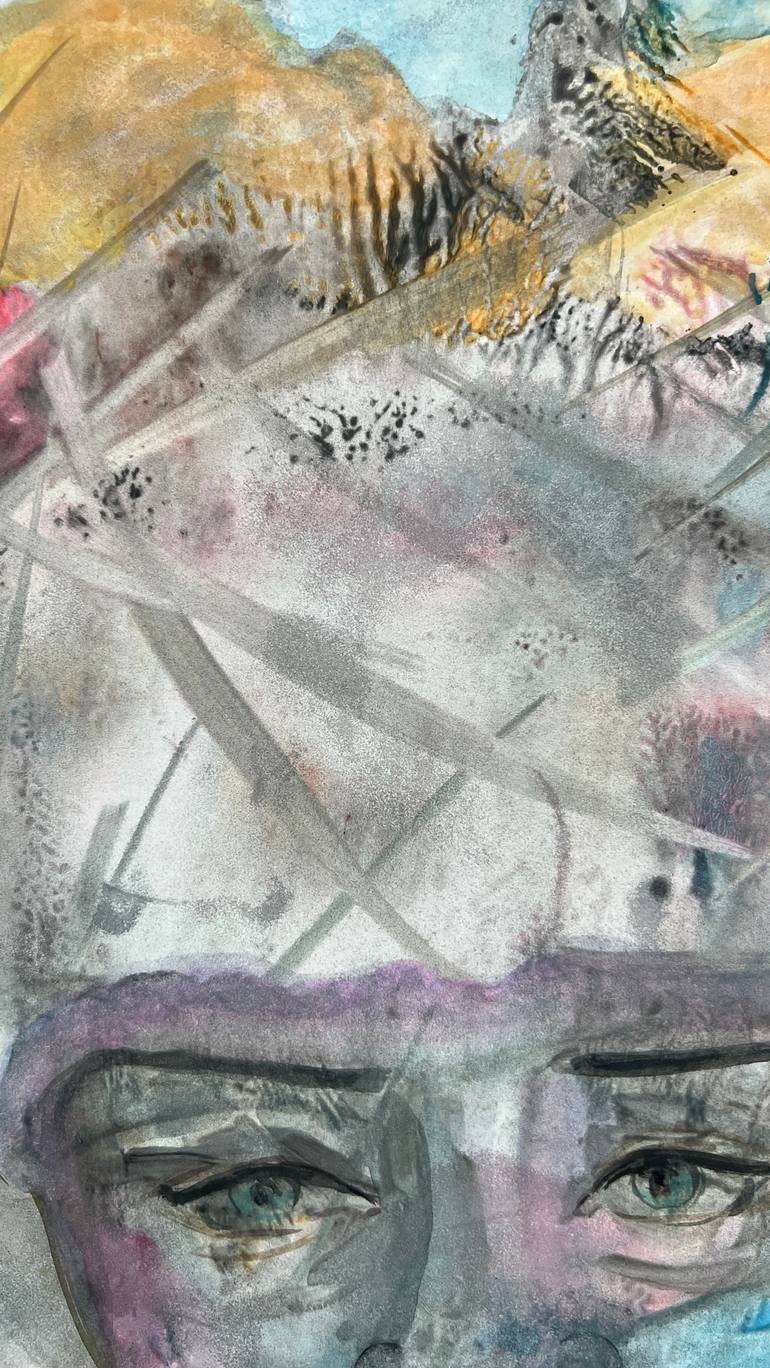 Original Abstract Expressionism Women Painting by Katerina Anchugova