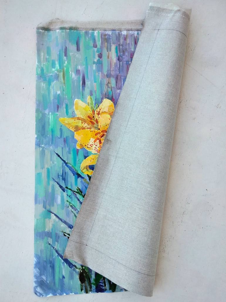 Original Impressionism Floral Painting by Olesya Rapotkina