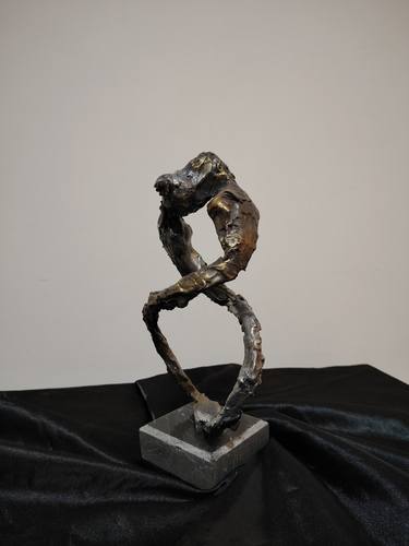 Original Romanticism Erotic Sculpture by Guntay Huseynli