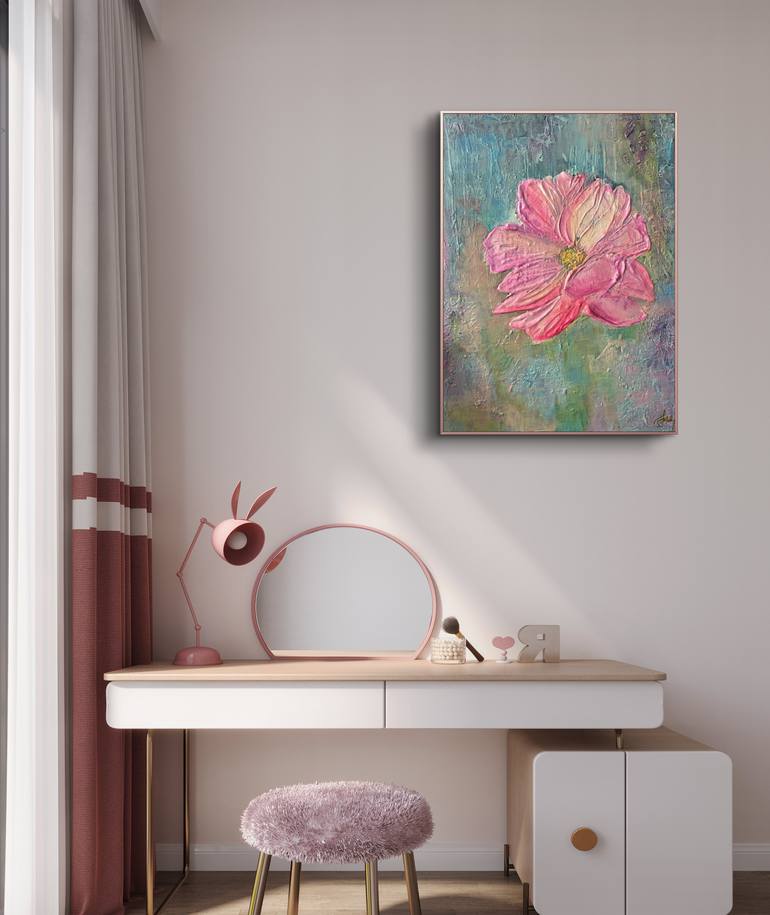 Original Abstract Floral Painting by Esty O