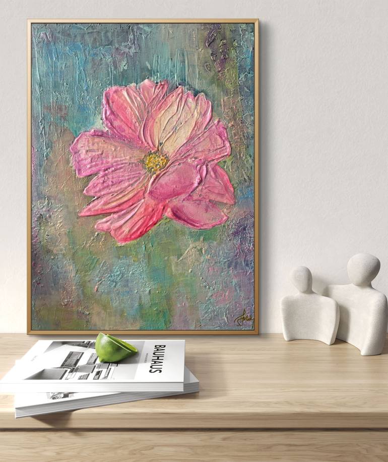 Original Abstract Floral Painting by Esty O