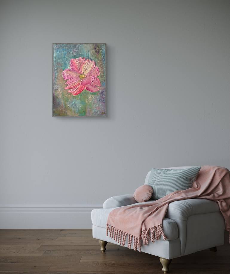 Original Abstract Floral Painting by Esty O