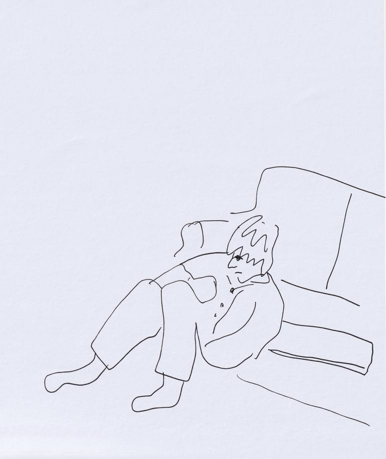 Print of Black & White People Drawings by Sam Crawley