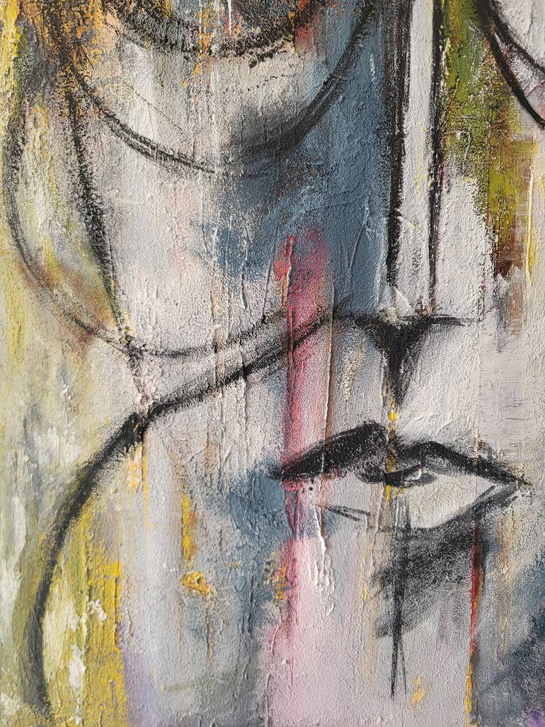 Original Abstract Expressionism Abstract Painting by Lassaad Ghanji