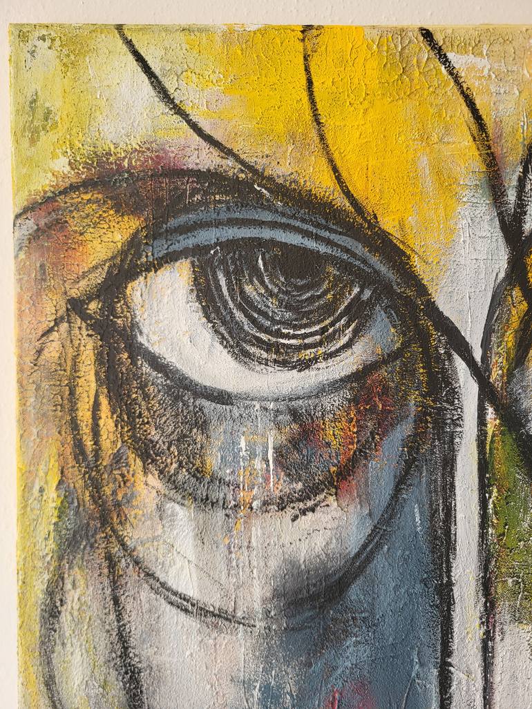 Original Abstract Expressionism Abstract Painting by Lassaad Ghanji