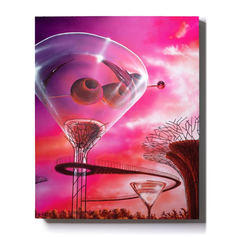 Original Surrealism Food & Drink Painting by Jess Lin