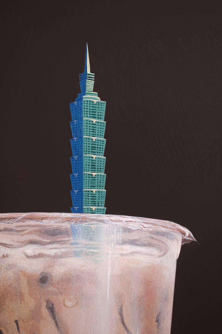 Original Surrealism Food & Drink Painting by Jess Lin