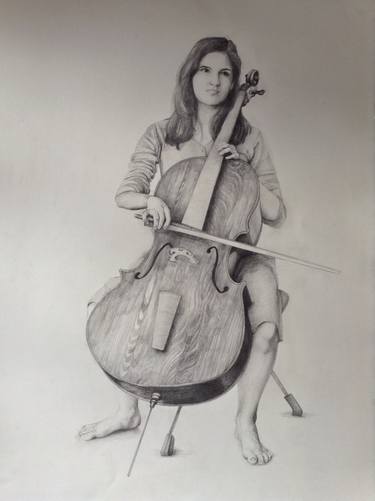 Original Classicism Music Drawings by Paul Calderon