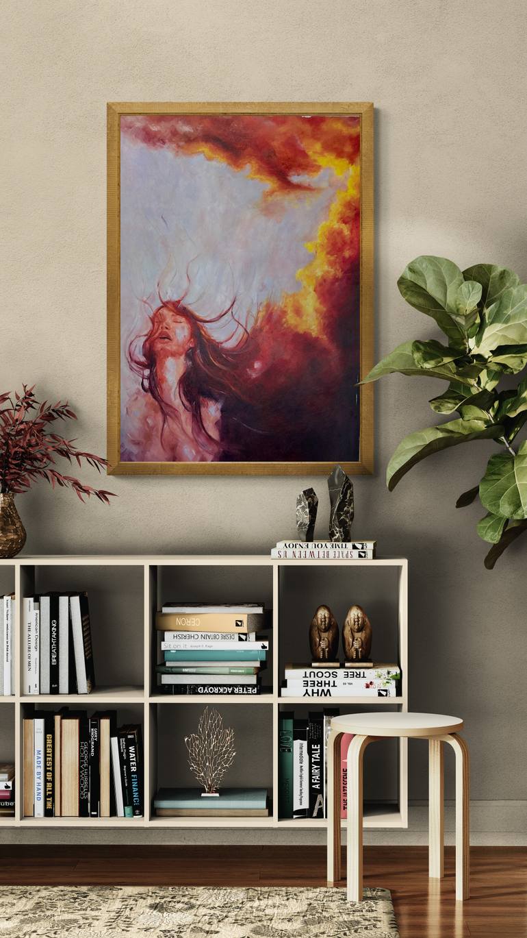 Original Expressionism Women Painting by Anastasiia Lishchuk