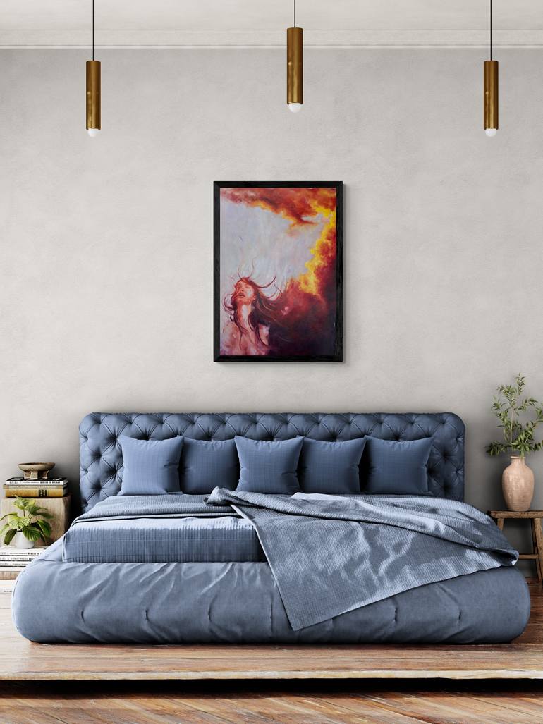 Original Expressionism Women Painting by Anastasiia Lishchuk