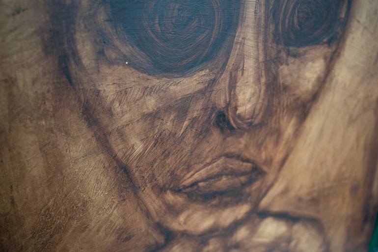 Original Surrealism Abstract Painting by Aleksander Rzaca-Lukasiak