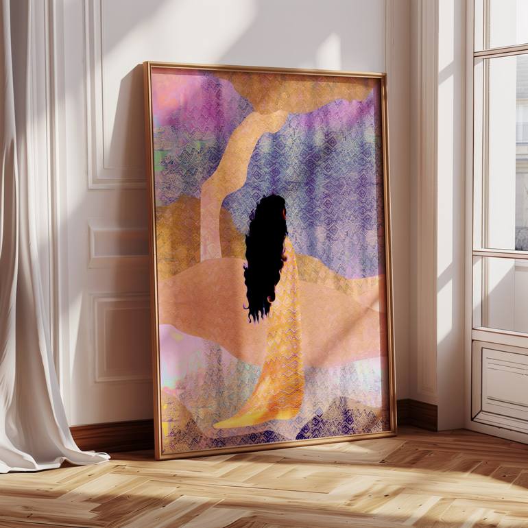 Original Art Nouveau Abstract Printmaking by Munira Yussuf