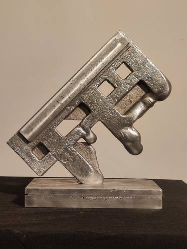 Original Abstract Expressionism Abstract Sculpture by Amnon Benshalom