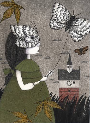 Saatchi Art Artist Judith Clay; Drawings, “Oda (An All Hallows' Eve Tale)” #art