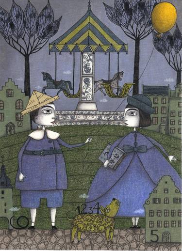 Saatchi Art Artist Judith Clay; Drawings, “School's Out” #art