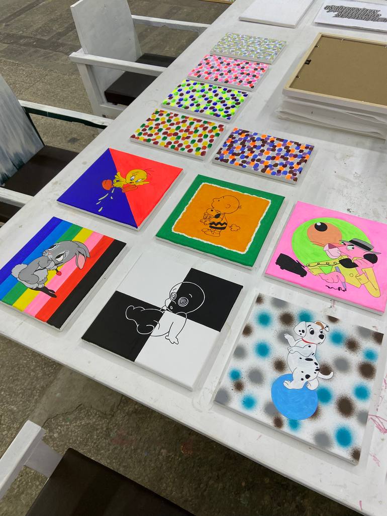 Original Contemporary Cartoon Painting by Rick Fraterman