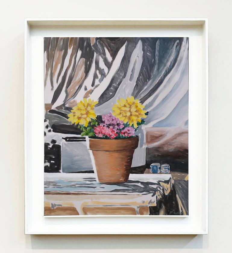 Original Contemporary Floral Painting by Rick Fraterman