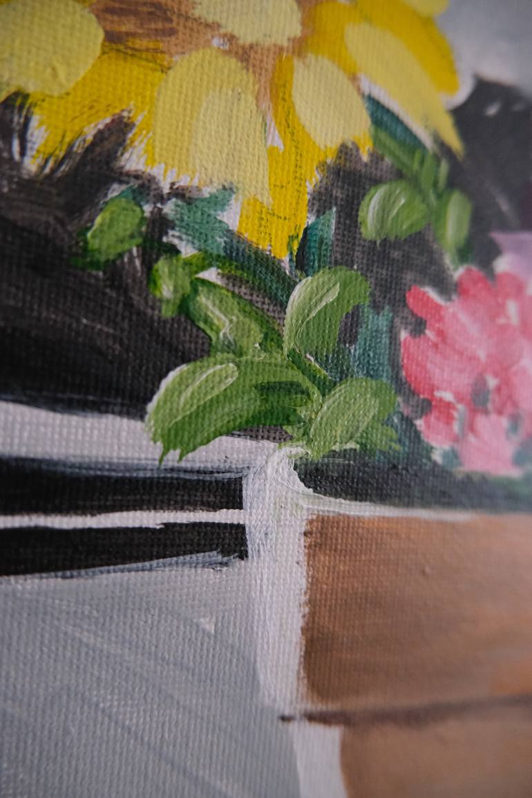 Original Contemporary Floral Painting by Rick Fraterman