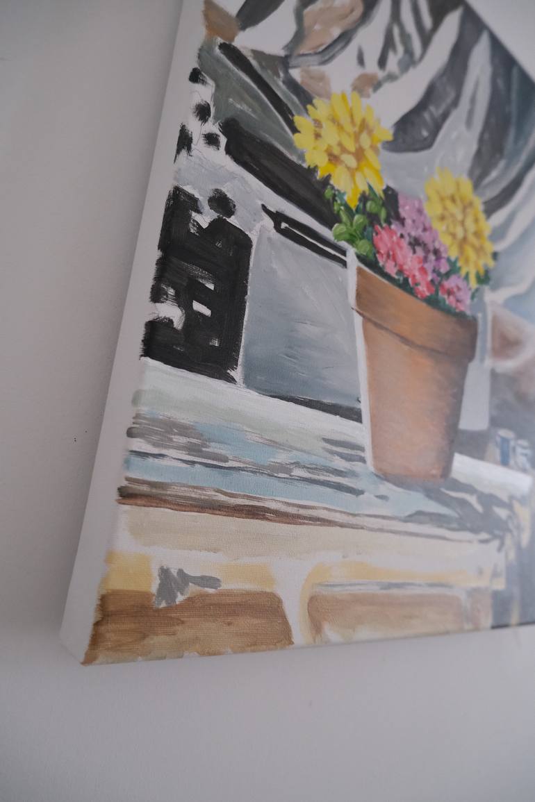 Original Contemporary Floral Painting by Rick Fraterman