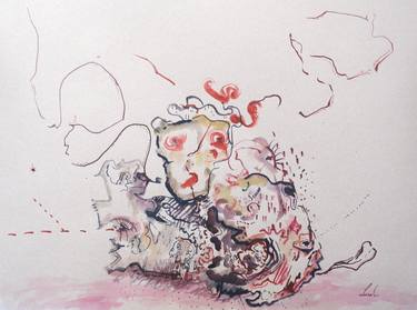 Original Conceptual Abstract Painting by Corina Luca